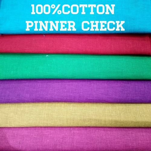 Shirting Cotton Pinner  Check Fabric  58'