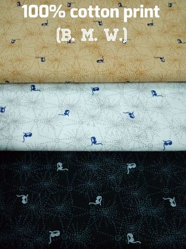 Shirting  Cotton Printed Fabric  (BMW) 58'