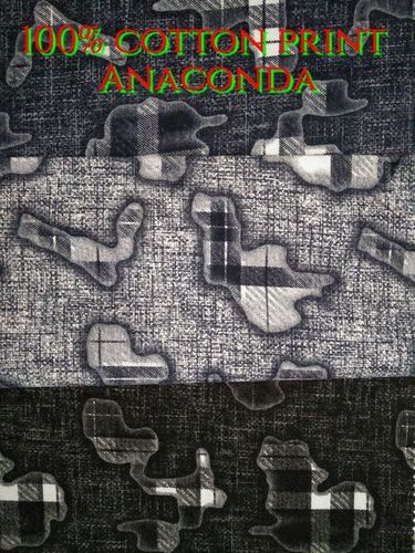 Shirting Cotton Printed Fabric (Anaconda) 58'