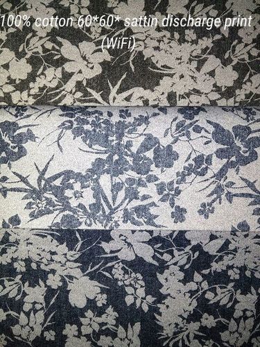 100% Cotton 60x60 Satin discharge Print (WiFi) 58'