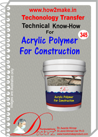 कंक्रीट और निर्माण कार्यों के लिए ऐक्रेलिक बहुलक TNHR345