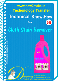 E Books Cloth Stain Remover Technical Knowhow Report (Tnhr 348)