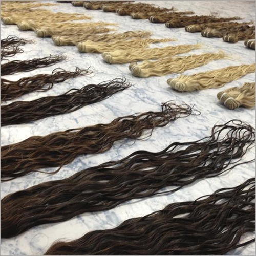 Natural Wavy Blonde Weft Hair