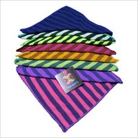 Cloth Napkin - Cotton, 16x16 Inches , Blue Striped Pattern - Machine Washable, 6 Pack