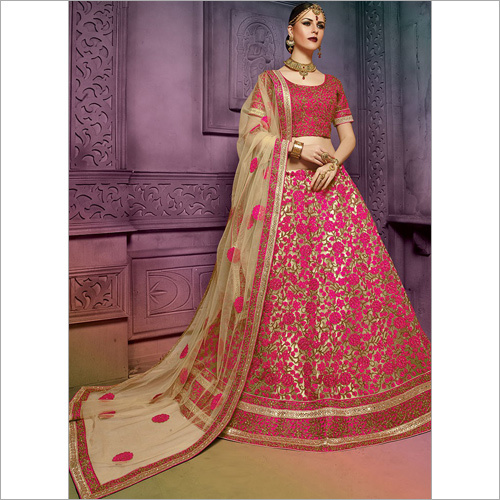 Pink Wedding Lehenga Choli