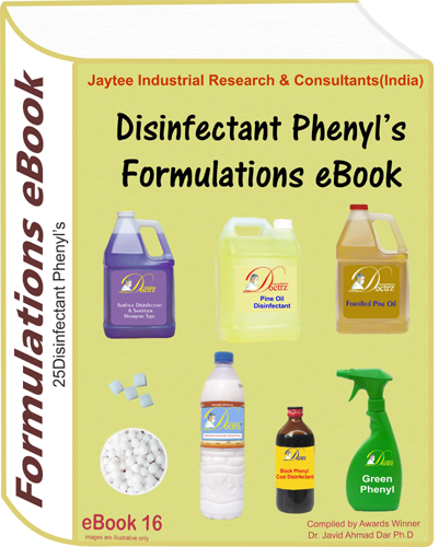 Disinfectant Phenyls Manufacturing Formulations eBook16 - English, PDF, 25+ Formulations | Formulation Guide, Manufacturing Details, Diverse Recipes