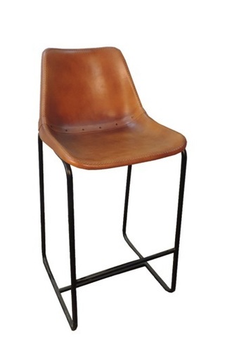 Iron Leather Sitting Chair