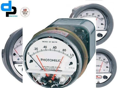 Dwyer 3010MRS Photohelic,Switch/Gauge 0 to 10 in W.C