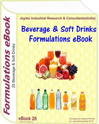 E Books Beverage & Soft Drink Manufacturing Formulations Ebook(Ebook28)