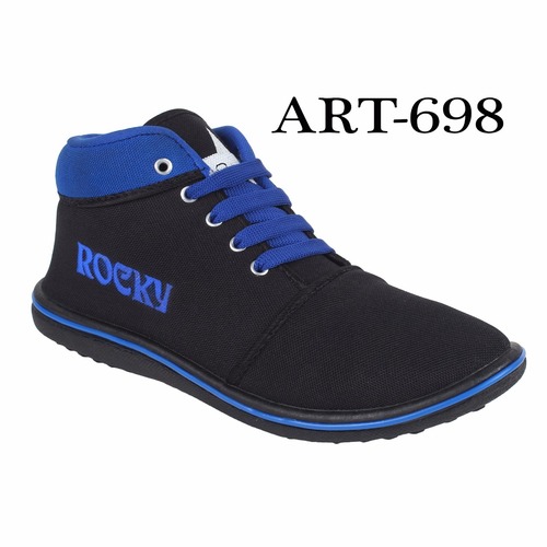 Canvas Shoes - Canvas, Rubber, Various Sizes, Black | Lace-up, Breathable, Durable Sole, Comfortable Fit, Lightweight