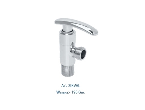 Stainless Steel Brass Bath Angular Cock 195Gm