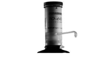 Hirschmann Bottle Top Liquid Dispenser - High-purity Aluminum Oxide Ceramic, 50-100 Ml Size, White And Black Color | Manual Dispensing, Steam Sterilisable, Variable Volume Precision