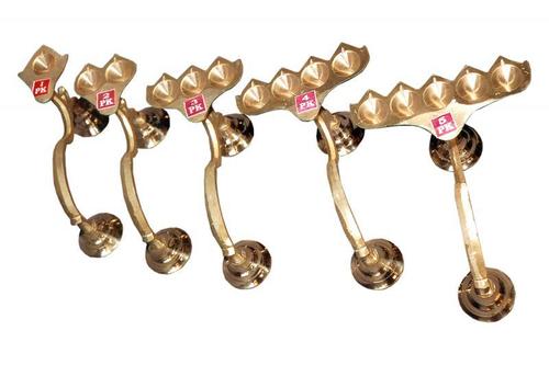 Brass Pancha Arthi Set