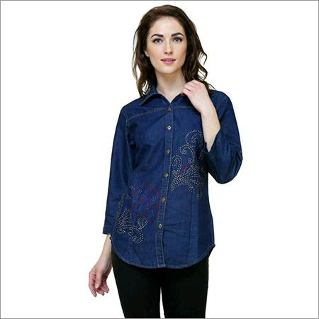 Women Denim Designer Shirt