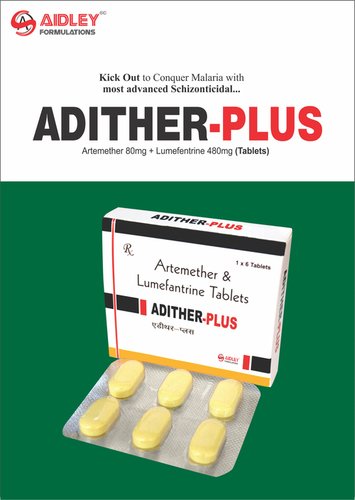 Artemether 80mg + Lumefentrine 480mg Tablets