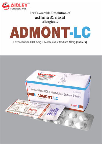 Levocetirizine 5mg Montelukast 10mg Tablets General Medicines