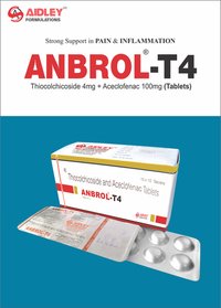 Thiocolchicoside 4mg + Aceclofenac 100mg Tablets