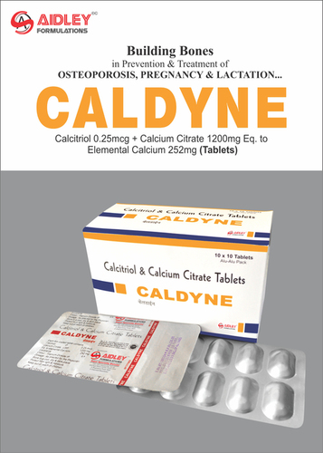 Calcium Citrate 750mg + Calcitrol 0.25mcg + Zinc 7.5mg + Magnesium 100mg Tablet