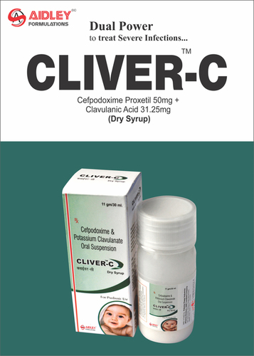 Cefpodoxime 50mg Clavulanic Acid 31.25mg Dry Syrup