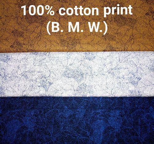 Shirting Printed  Fabric (B.M.W) 58"