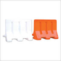Road Barrier - Pvc Material, 50mm Size, White Color | Robust Weatherproof Design, Rust-resistant Surface, Easy To Move