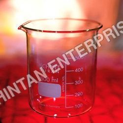 Red Glass Beakers