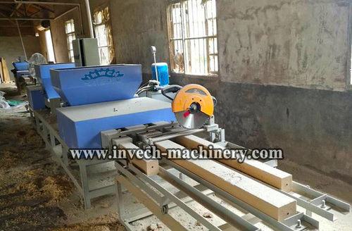 Six Head Compressed Sawdust Wood Block Machine