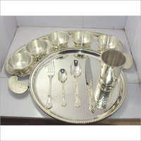 Brass Silver Maharaja Thali