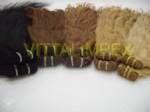 Remy machine weft colored hair