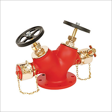 Fire Fighting Double Headed Hydrant Valve