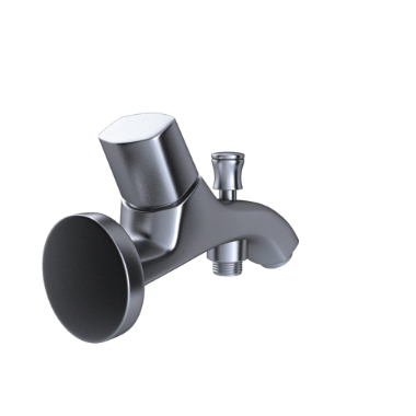 Armada Bib Cock - Stainless Steel, 10.5 x 5 x 19.5 cm, Chrome Finish | 12 Years Warranty, Anti-Splash Technology, Elegant Design