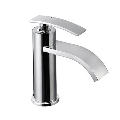 Monroe Designer Basin Mixer - Stainless Steel, 35mm Cartridge Size, Chrome Finish | Contemporary Fusion of Round & Square Shapes, Longest 12-Year Warranty, Neoperl Aerator for Water Economy