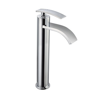 White Single Lever Basin Mixer (Tall)