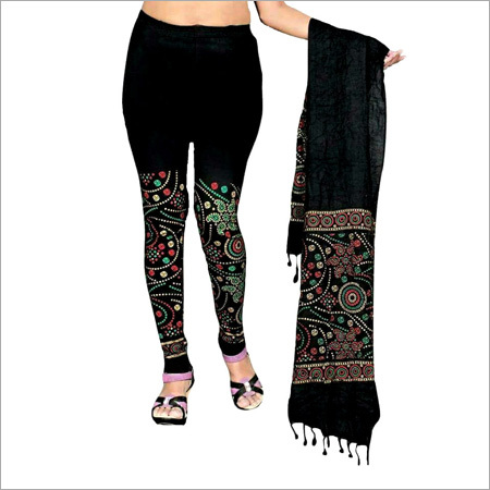 Ladies Black Dupatta With Legging