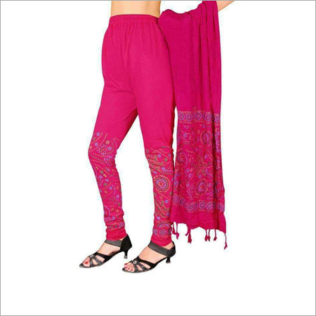 Ladies Pink Dupatta With Legging