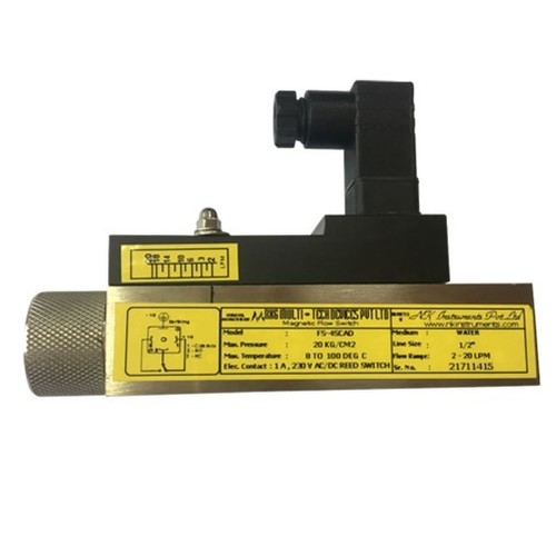 Black & Golden Flow Switch - Miniature Type Fs Series With Adjustable Set Point