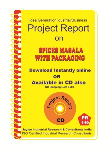 Spices Masala With Packaging manufacturing Project Report eBook