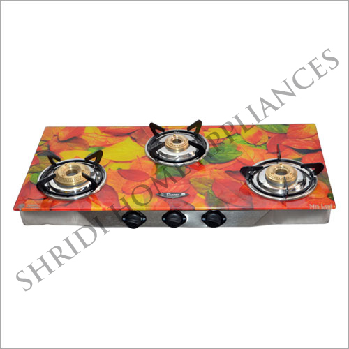 Three Burner Printed Gas Stove