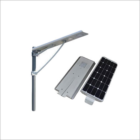 White And Black Solar Street Light