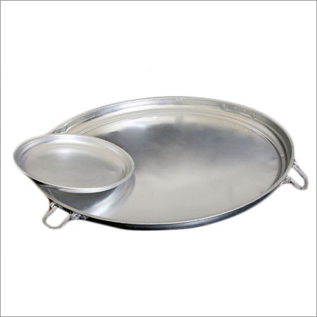 Aluminium Khomcha - Round Tray