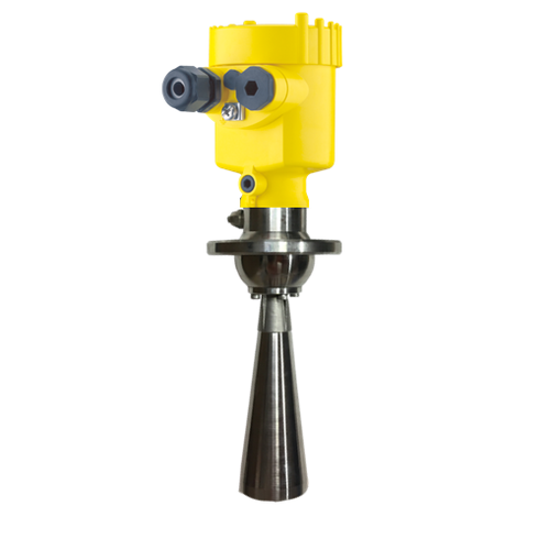 Silver & Yellow Radar Level Transmitter For Solids