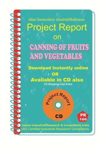 Canning of Fruits and Vegetables manufacturing eBook