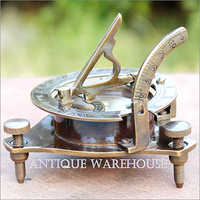 Brass Sundial Ship Navy Compass