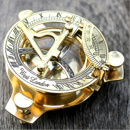 Brass Compass - 3 Inch Dial Size, Magnetic Navigational Tool | Collectible Decorative Gift Item