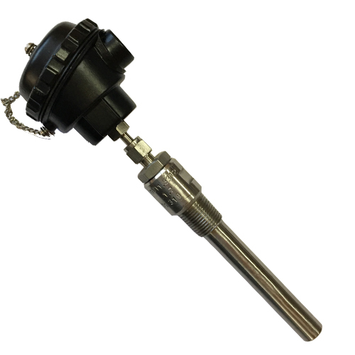 RTD with Adjustable Ferrule nut Connection with Thermowell