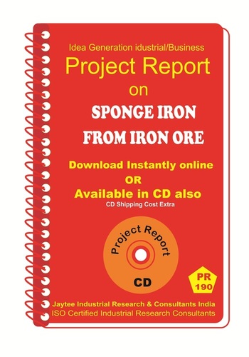 Sponge Iron From Iron ore manufacturing Project Report ebook