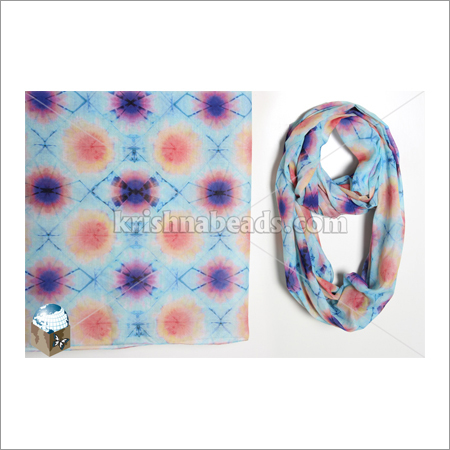 Machine Made Cotton Printed Loop Scarf