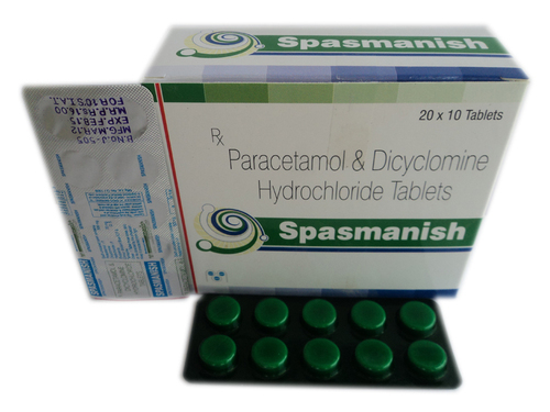 Paracetamol + Dicyclomine HCl Tablet