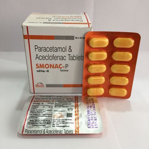 Aceclofenac 100 Mg & Paracetamol 500 Mg Tablet