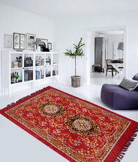 Home Elite Jute Carpet 5x7 feet,Red